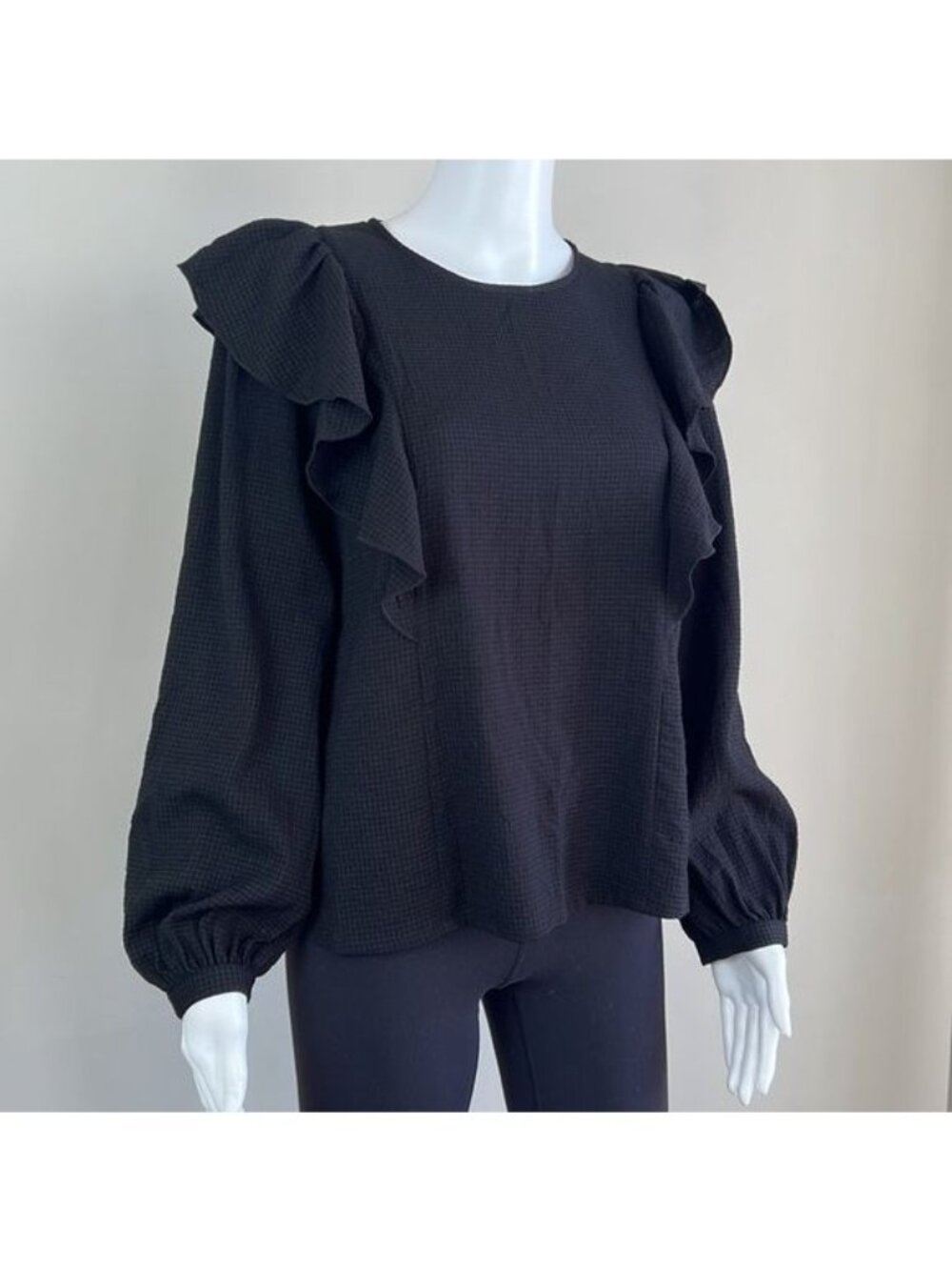 MADEWELL Ruffle-Front Top - XS - Picture 5 of 9